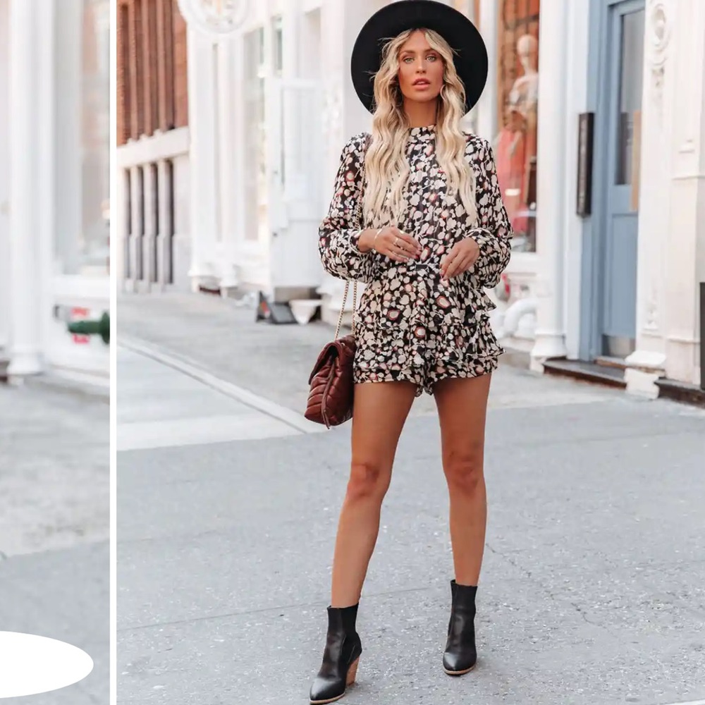 Shimmer Ruffle Romper